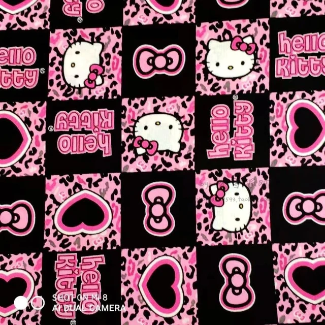 Pink Cheetah Print Wallpaper Hello Kitty