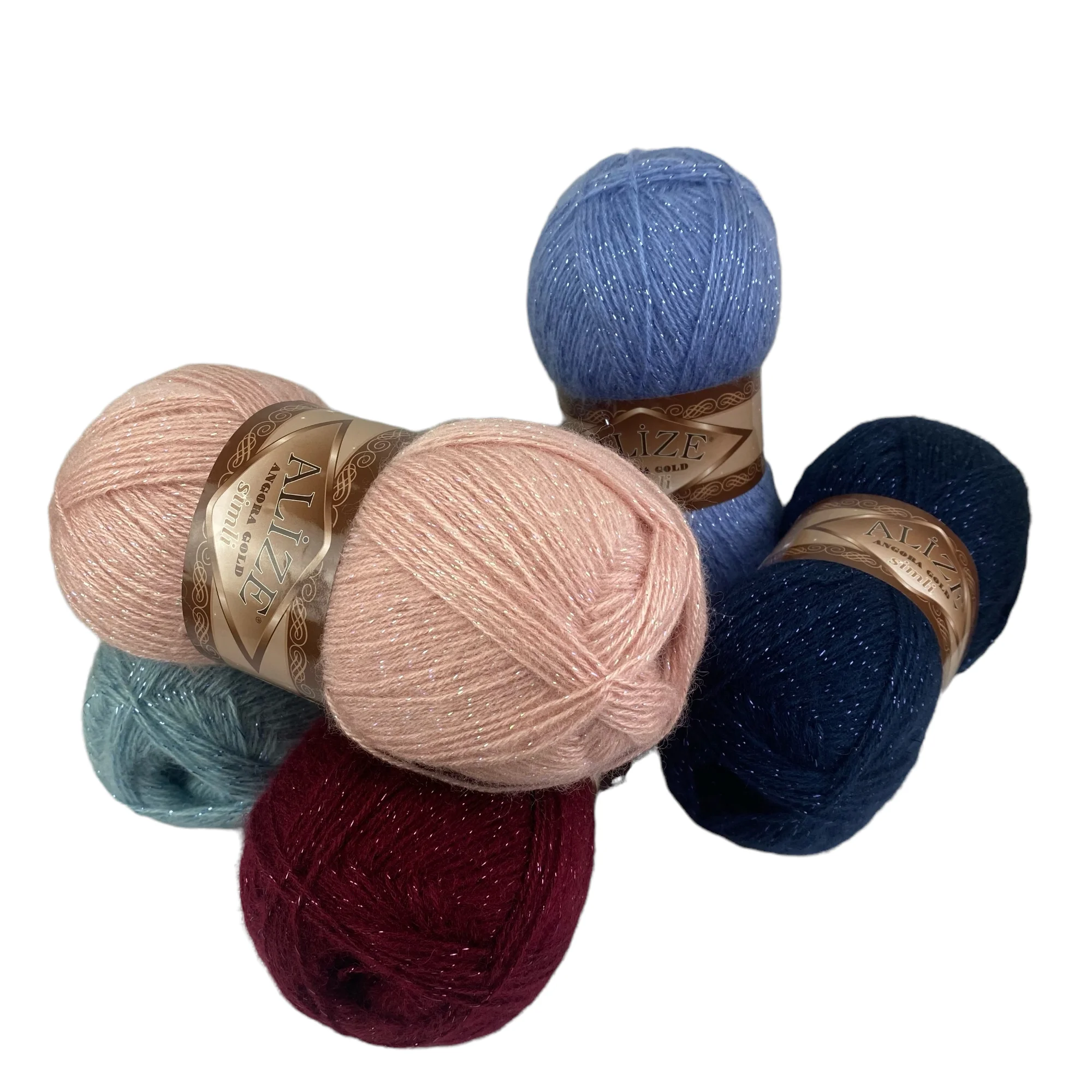 Alize Angora Gold Simli Yarn  Crochet String - Gold Yarn 500mt-100gr %5  Lurex-%20 - Aliexpress