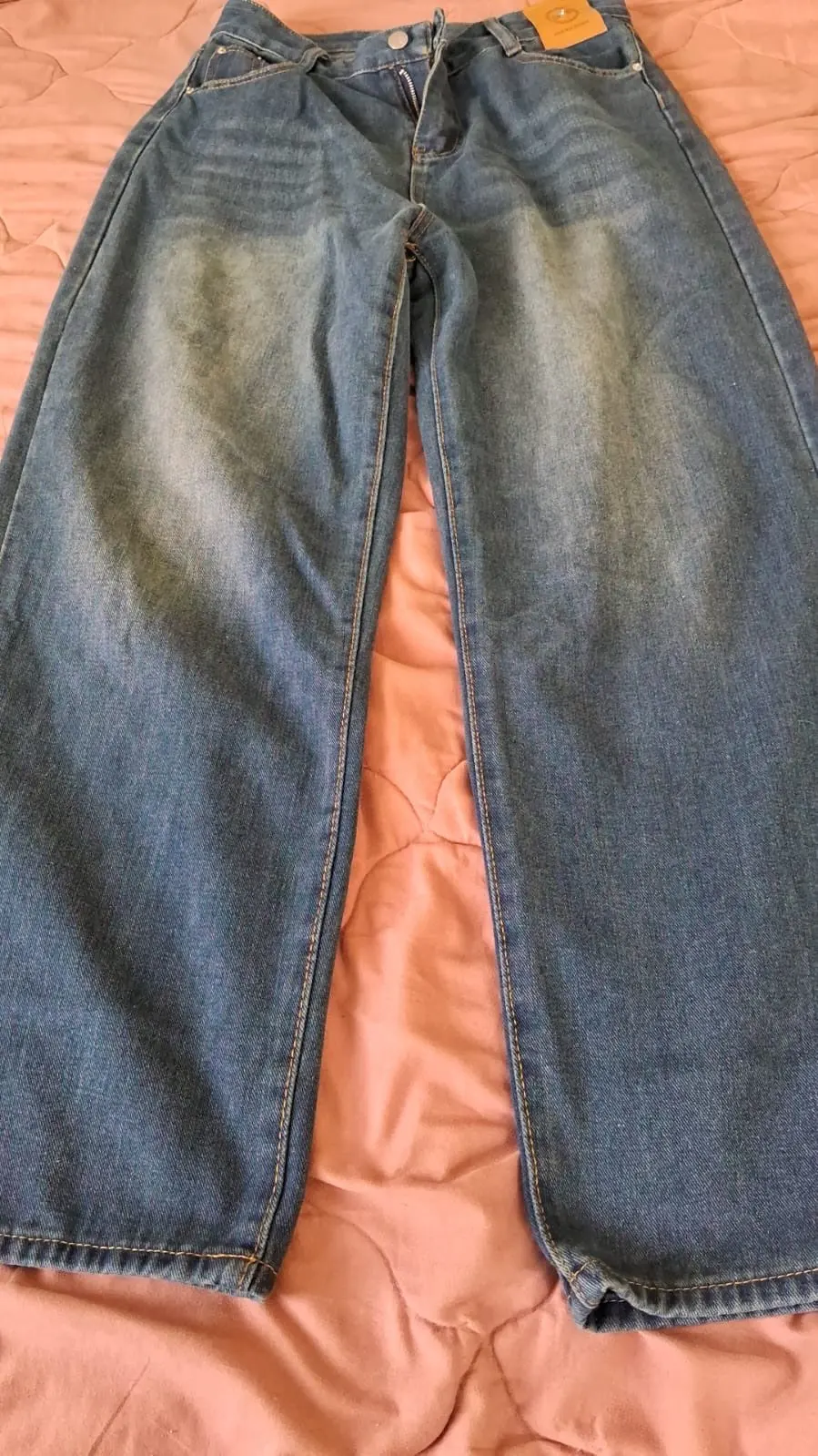 Y2K High Waist Wide Leg Streetwear Jeans photo review