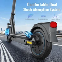 HiQiS Max Pro e-scooter 500W moteur 36V 15Ah 40KMH vitesse 50KM gamme 10 pouces pneu à Air pliant Scooter électrique pour adultes avec App 3