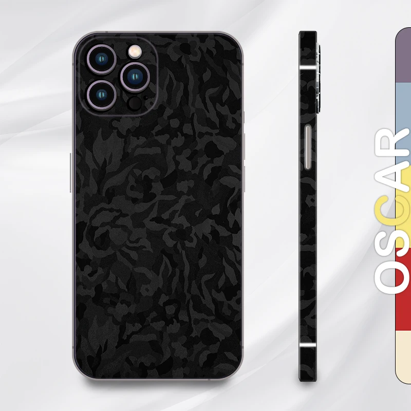

Черный камуфляжный чехол с вырезом для iPhone 14 серии X