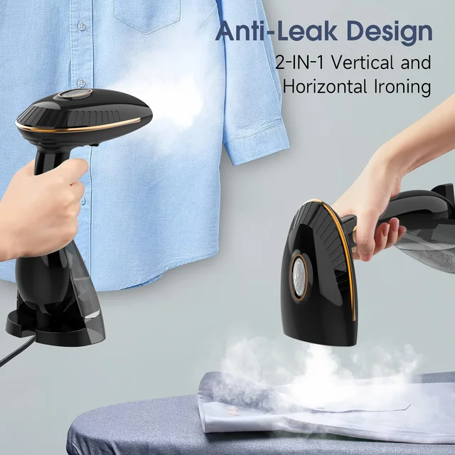Handheld Garment Steamer - 1500W Fast Heating, Large Water Tank, Auto Shut-Off, Continuous Steam, Metal & Plastic 220-240V 4