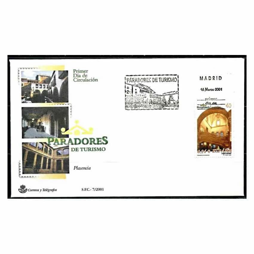 C1687/Spagna 2001, Fdc Paradores De Turismo (N) - Edifil Fdc3782
