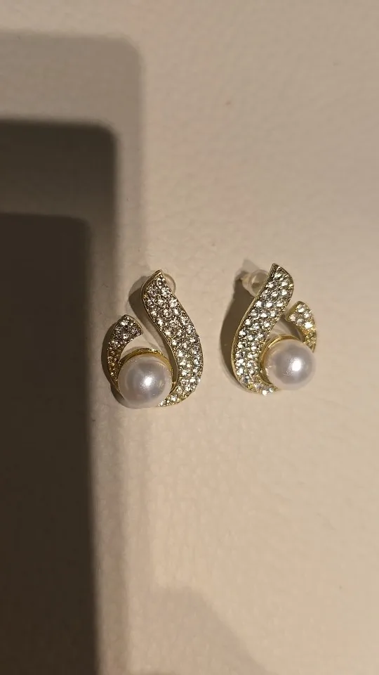 Korean Style Fashion Cross Stud Earrings photo review