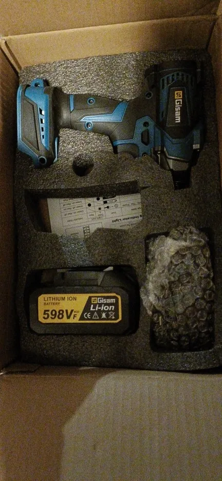 Gisam 1200N.M Brushless Electric Impact Wrench 1/2" - Cordless for Makita 18V Battery photo review
