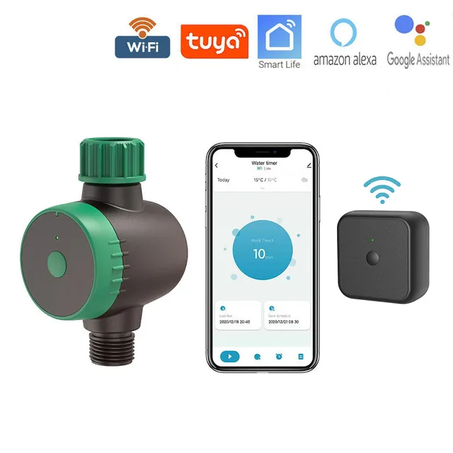 Tuya Smart Hose Faucet Watering Timer, with Wi-Fi Hub, Compatible with Alexa, Smart Life 1