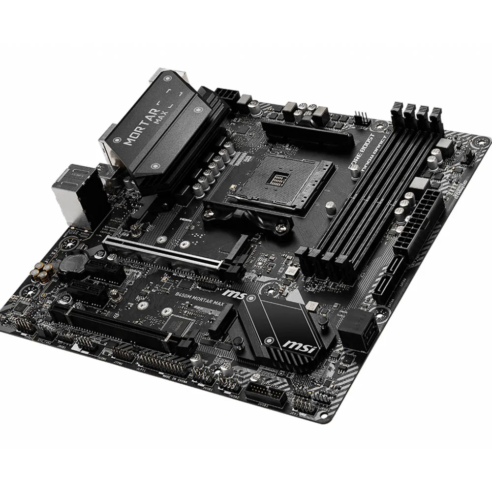PCパーツ msi - MSI B450M Mortar MAX AMDB40 B450M Am4 MB B450M Mortar Max Socket AM4 AMD B450 DDR4 Micro ATX