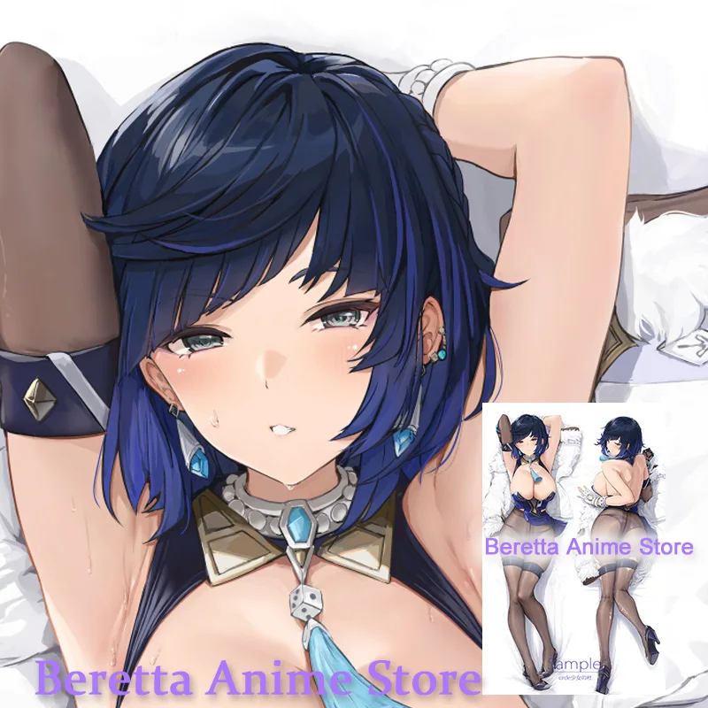 

Dakimakura Anime yelan (genshin impact) Double-Sided Print Life-size Body Pillow Cover