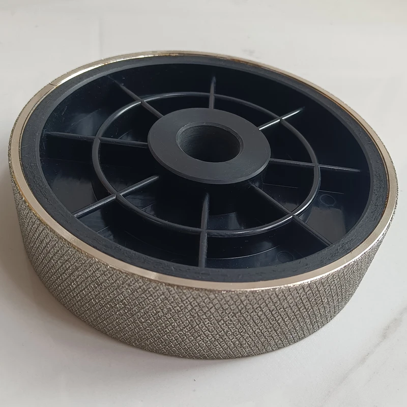 Diamond Grinding Wheel 6"x1.5"x1" Embossed Grooved Knurled Sharp Wear-resistant 150x38x25.4mm Holes Polishing Wheel