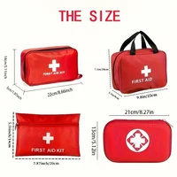 Многофункциональный аптечка первой помощи с принадлежностями внутри дорожный компактный аптечка первой помощи для дома, школы, активного отдыха, походов, машины — изображение 3