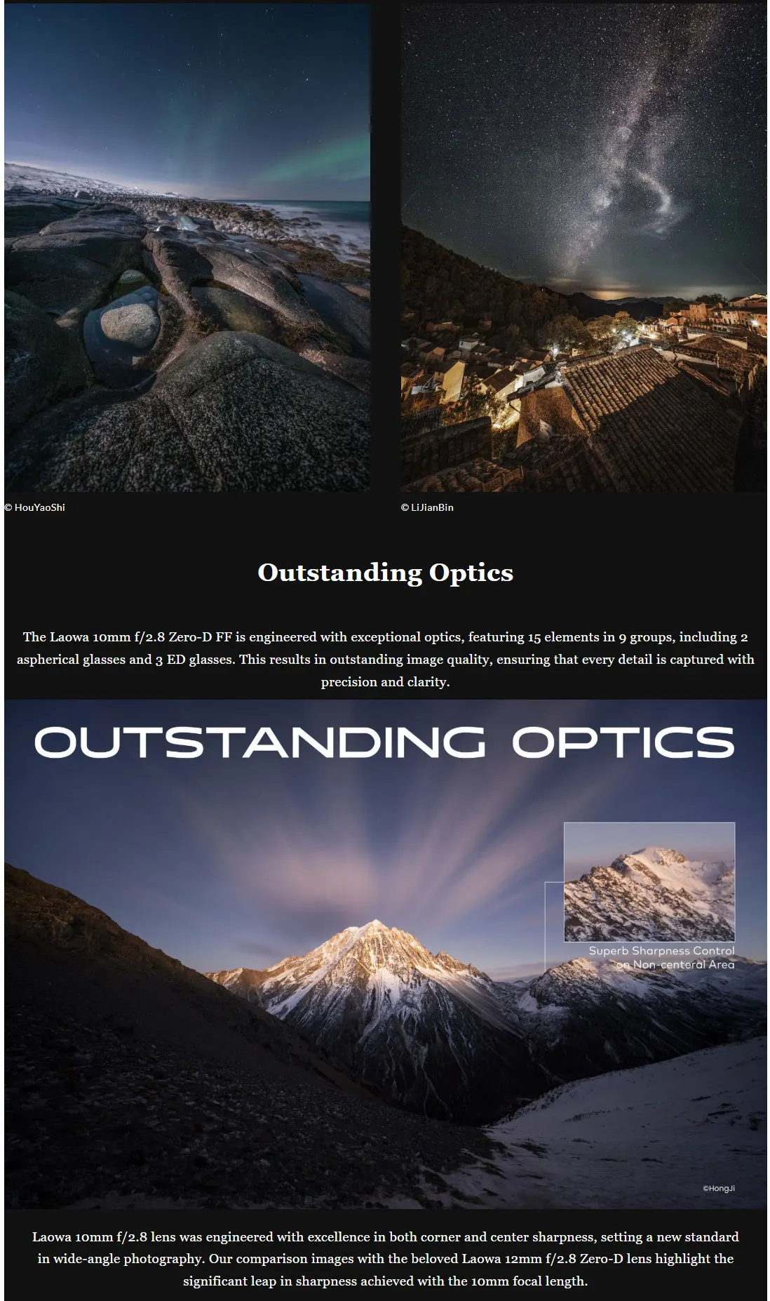 Laowa FF II 10mm f2.8 Zero-D Lens Ultra Wide Landscape Astrophotography for Cano