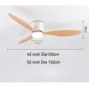 Modern Led Ceiling Fan Without Lights DC Motor 6 Speeds Timing Fans 20CM Low Floor Loft Remote Control Lux&vitae Fan With Lights 5