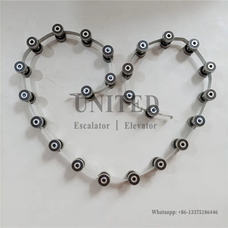 4pcs 1737525800 Escalator Handrail Newel Chain 24 Pairs of Bearings Escalator Spare Parts