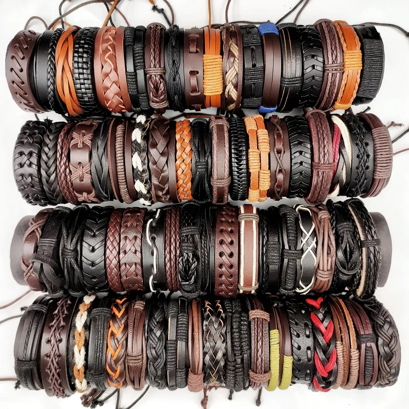 Mens Leather Bracelets | Leather Cord Bracelet – Beautifully Handmade UK