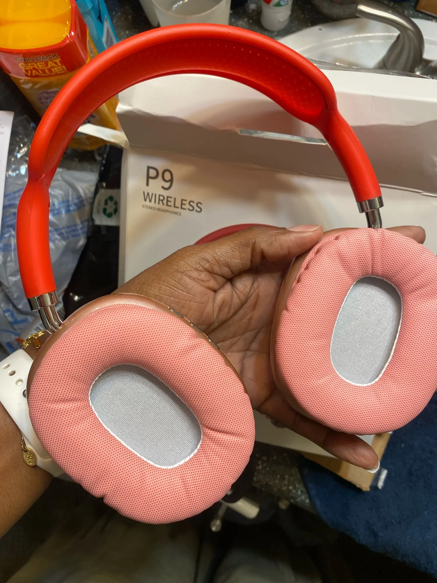 P9 Wireless Bluetooth Headphones With Mic Noise Cancelling