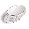 MEJE Art Basin Above Counter Bathroom Vessel Sink, Porcelain Ceramic Countertop (Include Pop Up Drain) 2