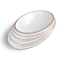 MEJE Art Basin Above Counter Bathroom Vessel Sink, Porcelain Ceramic Countertop (Include Pop Up Drain) 2