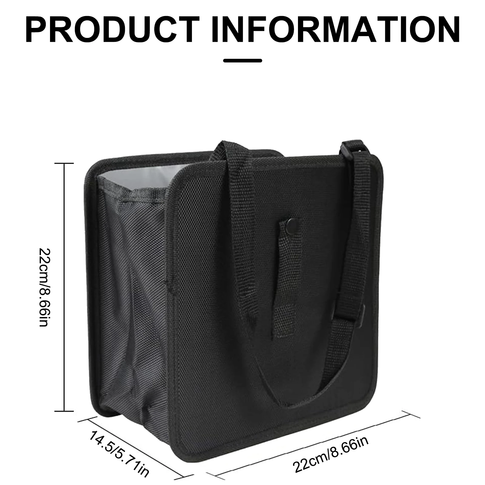Foldable Car Trash Can & Leakproof Car Can, Portable And Hangable On The Back Of The Seat, Hanging Trash Bag Can Waterproof