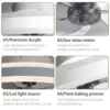 Ceiling Fan With Light And Remote Control Fanstira LED Lamp Small Decorative Fans Cooler Decoration For Bedroom Home Appliance 6