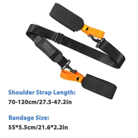 Ski Pole Carrying Strap Adjustable Ski Pole Shoulder Strap Skiboard Fixed Strap with Ant-Slip Pad Nylon Skiing Bag For Ski board 2