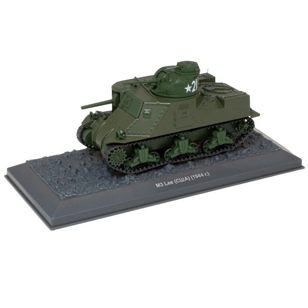 Deagostini, American Tank M3 Lee 1944, Scala 1:43, Pressofuso In Miniatura, Collezione Cohentica_Md-40 Legends Of Russian Blind Vehicles Senza Fascile