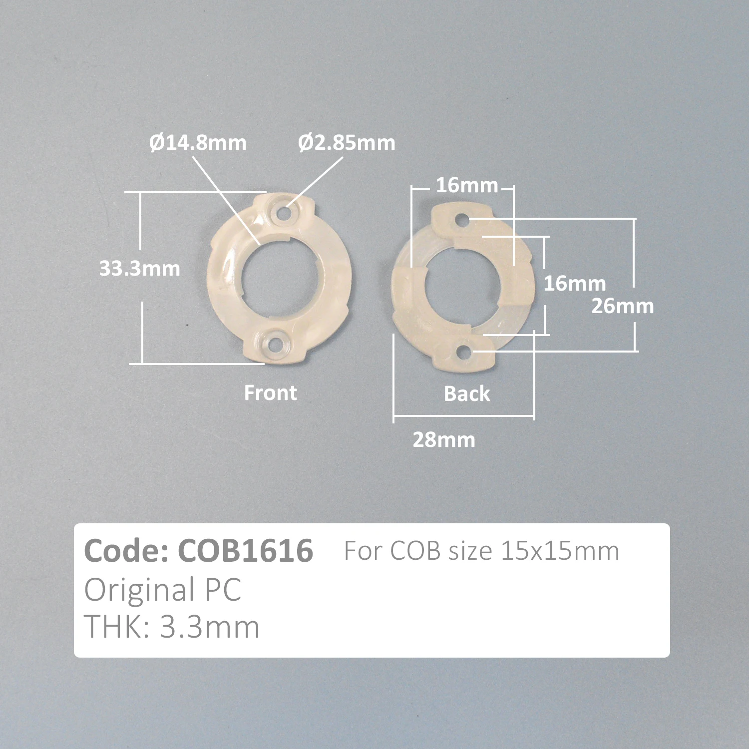 Plastic PC Mount Support COB LED Holders for 1919 2121 1515 1620 Light Source Chips Accessories for DIY Lamp lamp holder lamp bulb holder diy lighting accessories