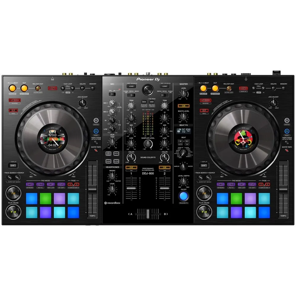 

Лидер продаж, Новый Портативный 2-канальный контроллер PioNeer DDJ-800 для диджея, для рекламного бокса