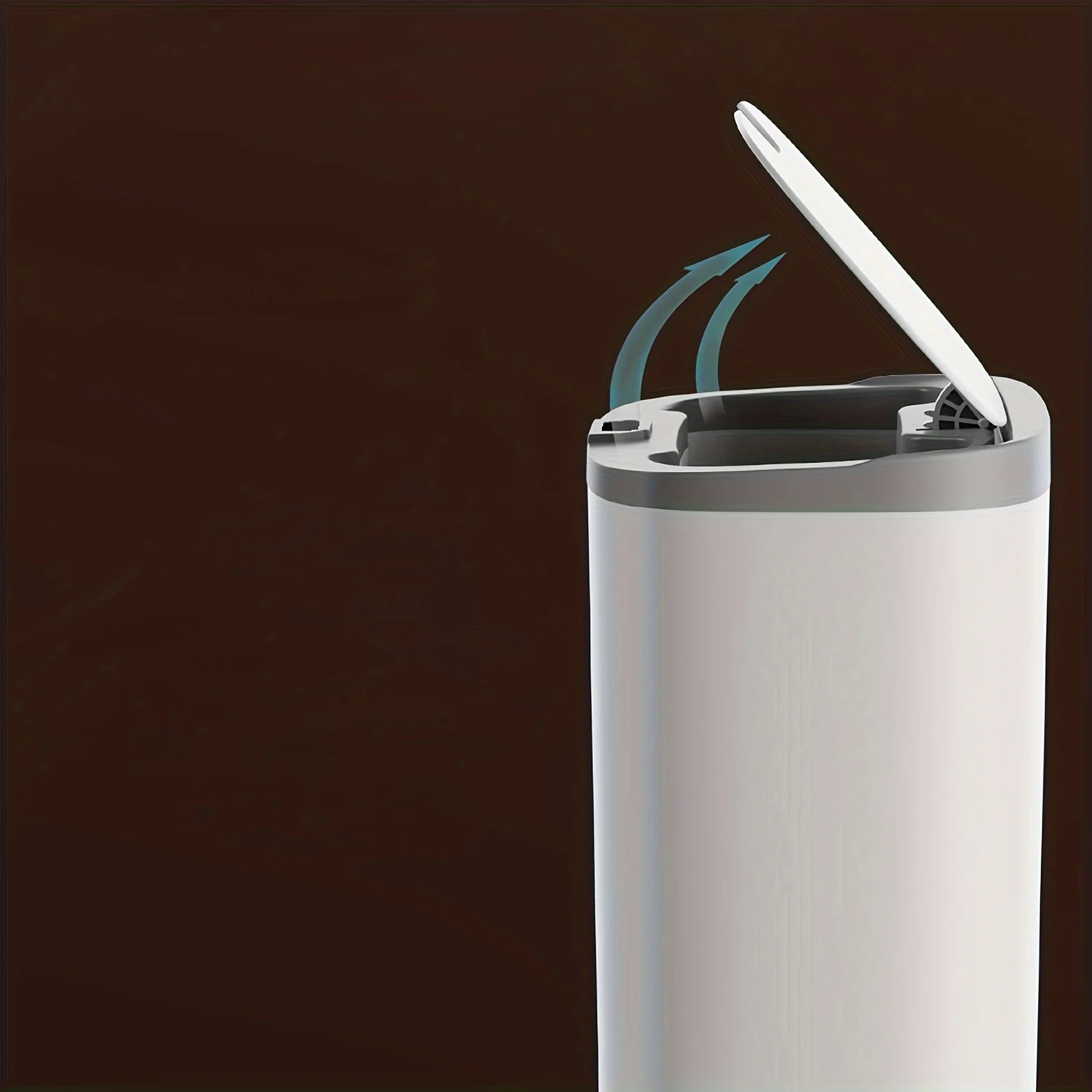 Motion Sensor Trash Can - 13L Automatic Waterproof Bin for Bathroom Kitchen Office Bedroom