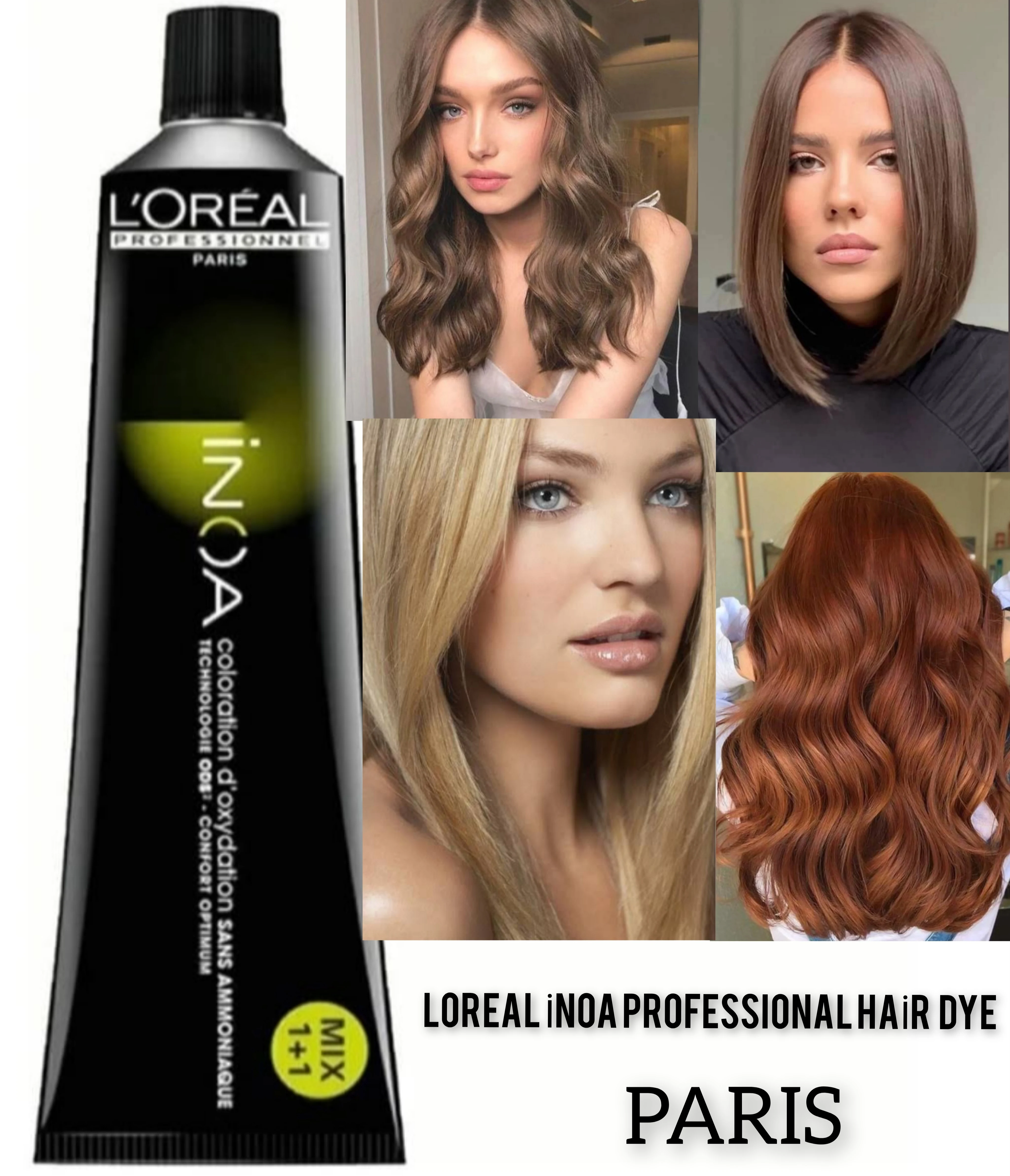 LOREAL INOA profesyonel saç boyası 60 mg - AliExpress