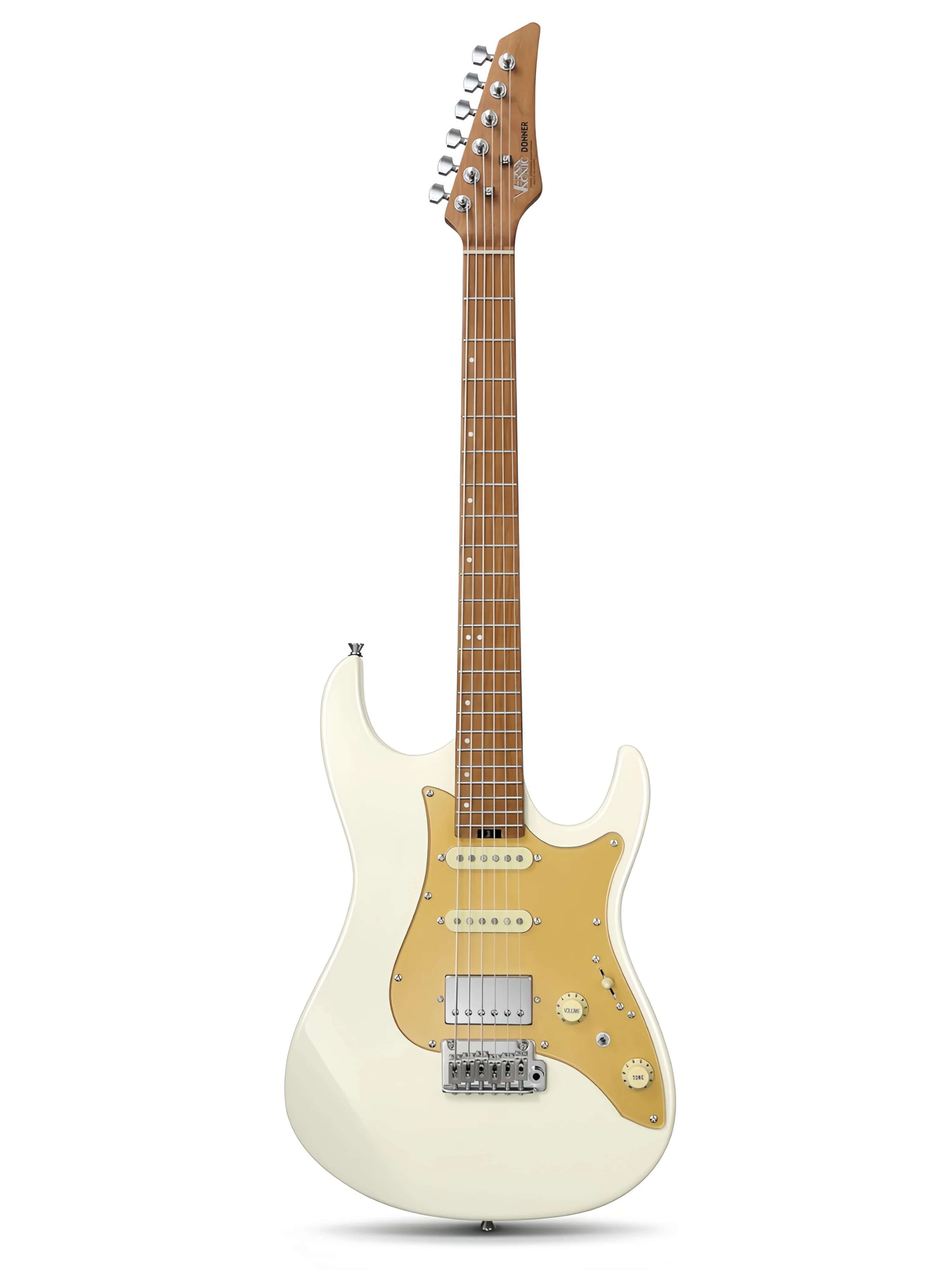 Donner 39 Inch Electric Guitar, DST-550 Solid Double-cut Poplar Body Electric Guitar for Intermediate & Pro Players, 7 Tone-swit