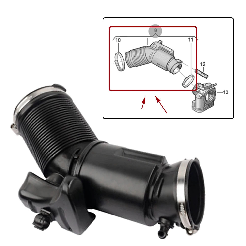 Air Intake Pipe Engine Air Intake Hose 06E129629P 06E 129 629 P 06E129629M 06E 129 629 M for Audi A6 C6 3.0T Gas Quattro 2009-2011
