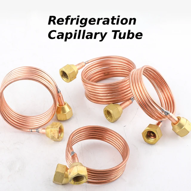 Tube de réfrigérateur bricolage tube capillaire 3mm bobine Flexible Tubes en cuivre pour armoire de réfrigération outil de matériel de réfrigérateur 1