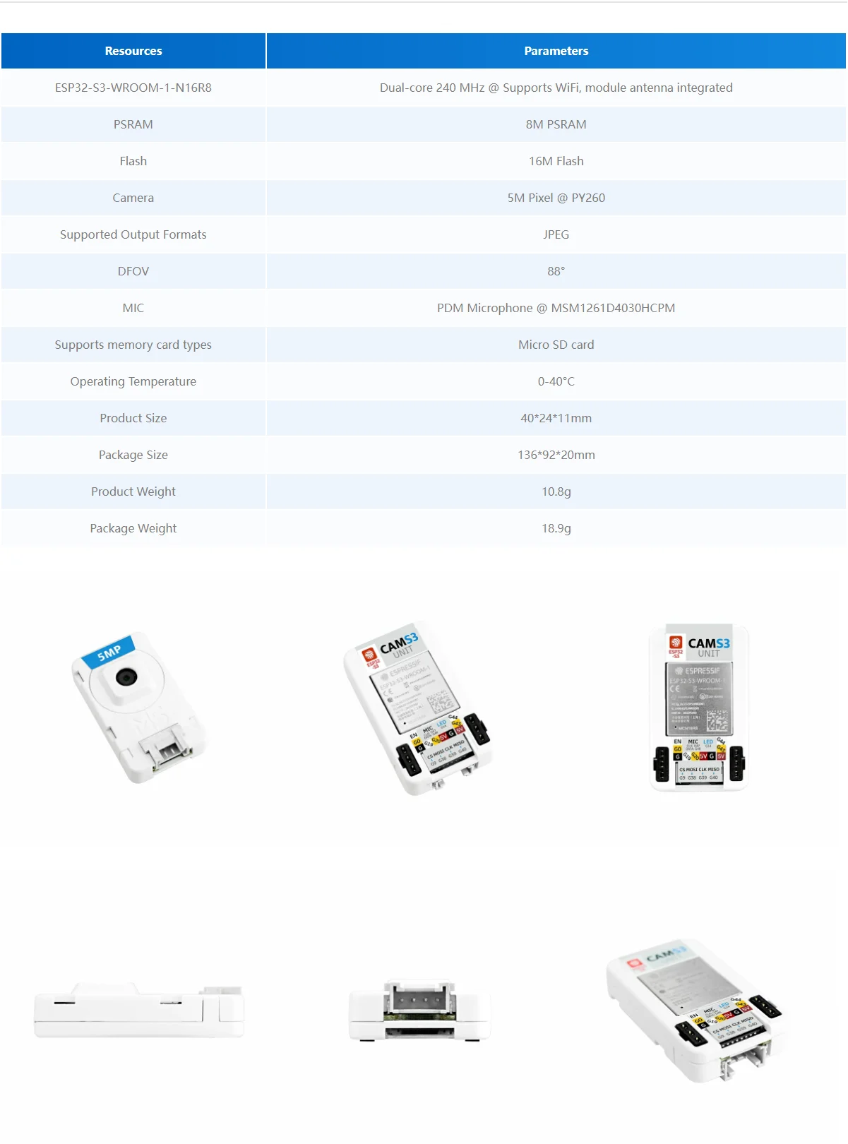 Official Unit CamS3 Wi-Fi Camera 5MP