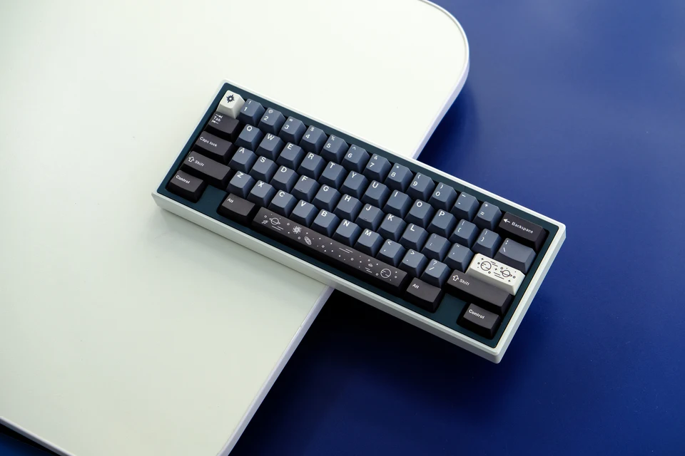 Gmk galaxy pbtキーキャップ、チェリープロファイル、dye-Sub