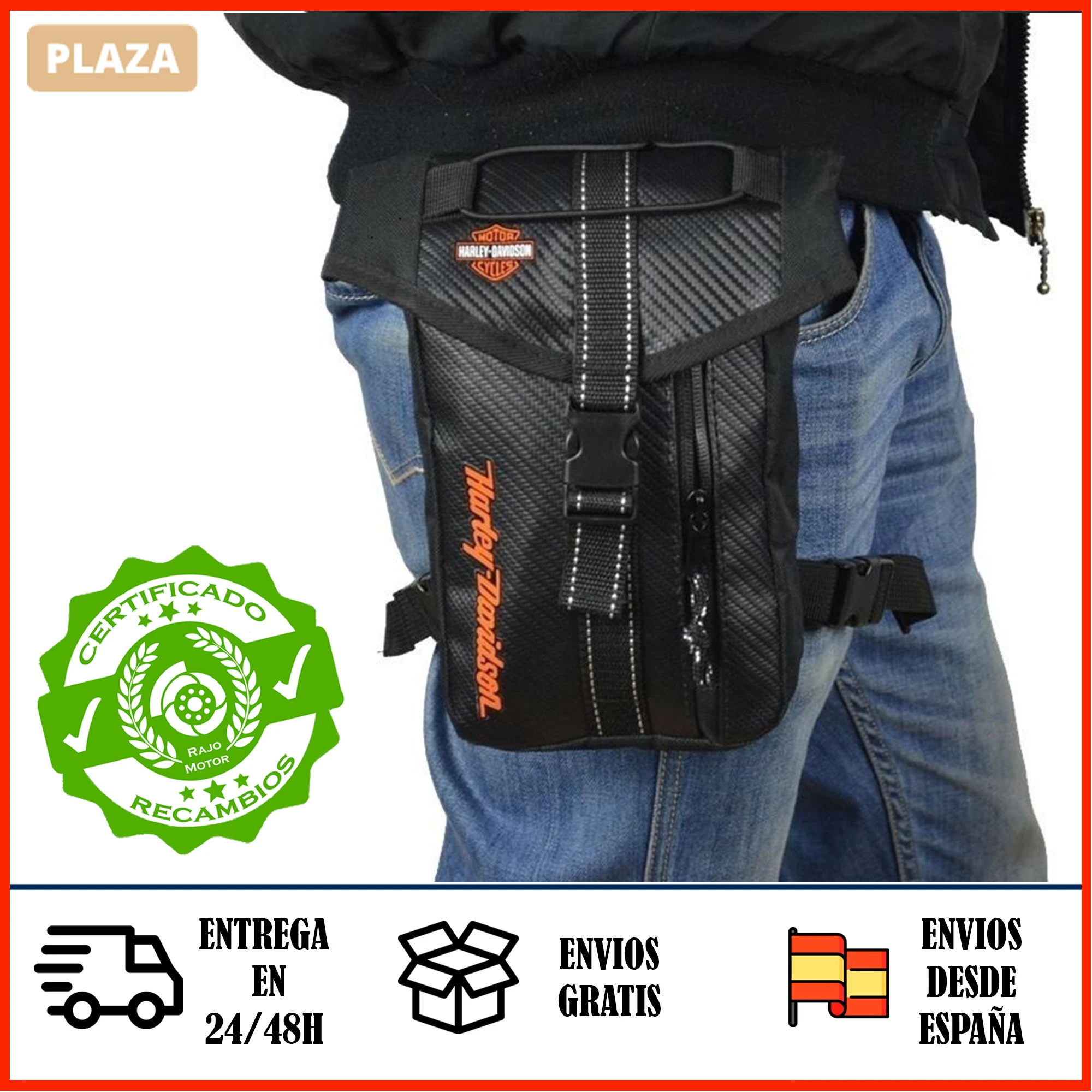 ✓ Pernera para Moto ▷ HARLEY DAVIDSON económica, muy cómoda y ajustable equipaje hombre mujer riñonera piernera Riñonera Bolsa transporte dia del padre Navidad reyes Mochila cumpleaños| | - AliExpress