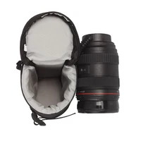 Sac d'objectif d'appareil photo de luxe, pochette pour objectif Canon Nikon Sony Olympus Fuji DSLR, accessoires de photographie, sac à bandoulière 2