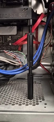 Aluminum GPU Holder Vertical Telescopic Rotating Stand Magnetic Bracket Video Card Holder Graphics Card Bracket Support 27-120mm photo review