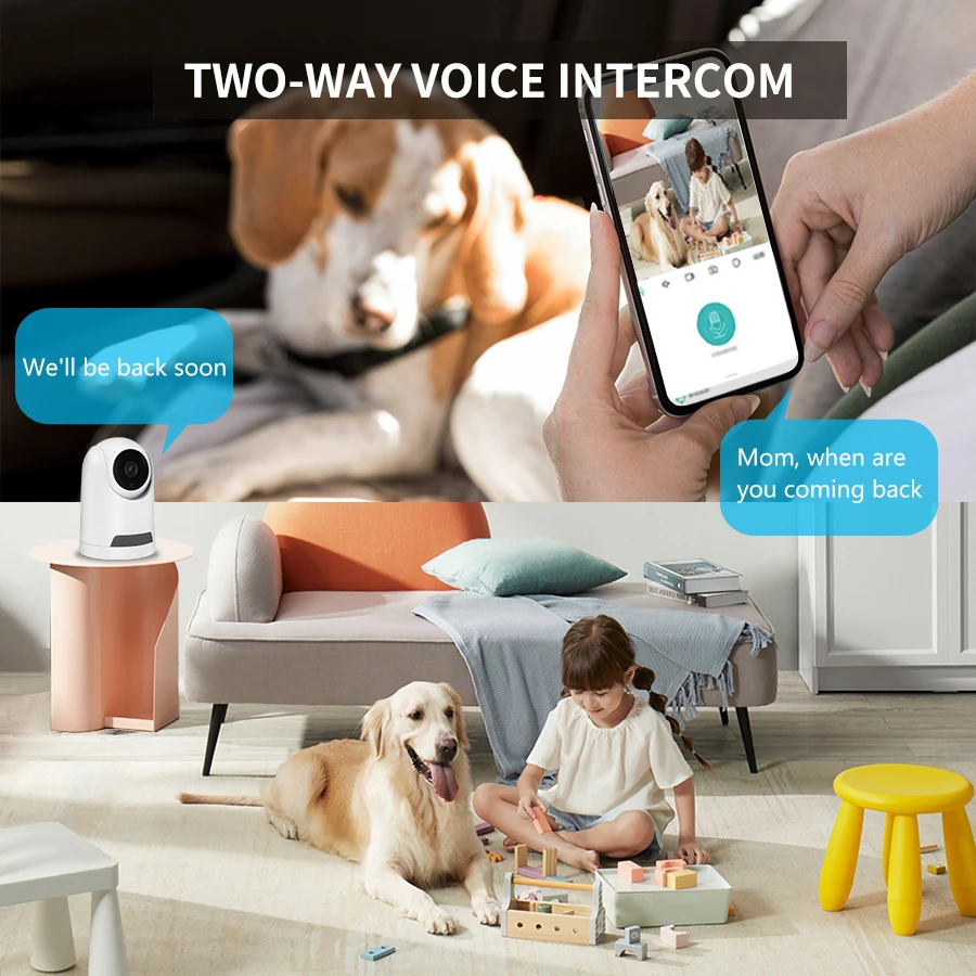 2MP Smart Home Security Protection WIFI Wireless Network CCTV Pet Baby Monitor Camera PTZ Motion Detection Infrared Night Vision 3