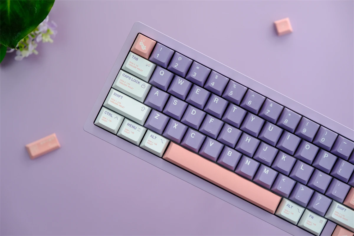 Chaves Gmk Lavanda Keycaps Cereja Perfil Pbt 5-side Tintura Sublimação Teclado Mecânico para Interruptor mx com Deslocamento 1.75u 129 - Imagem 2