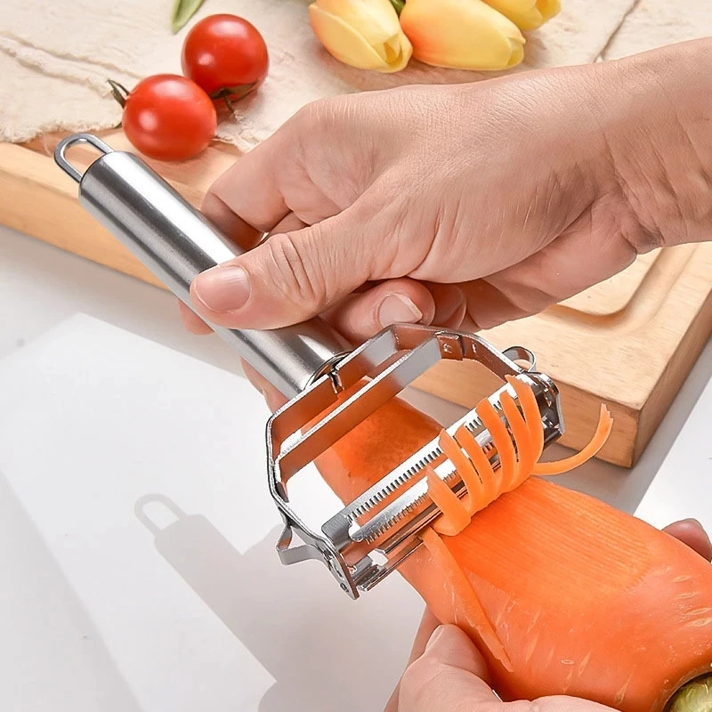 Household Kitchen Stainless Steel Peeler Melon Planer Doublehead