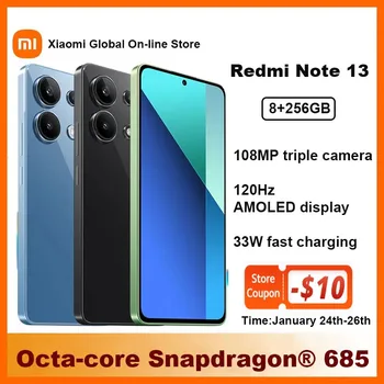 Xiaomi-Smartphone Redmi Note 13, Estreia Mundial®Smartphone Display AMOLED, Celular, Câmera 108MP, 120Hz, 6,67 ", 33W, 685