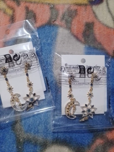 Star and Moon Earrings | Elegant Asymmetric Design photo review