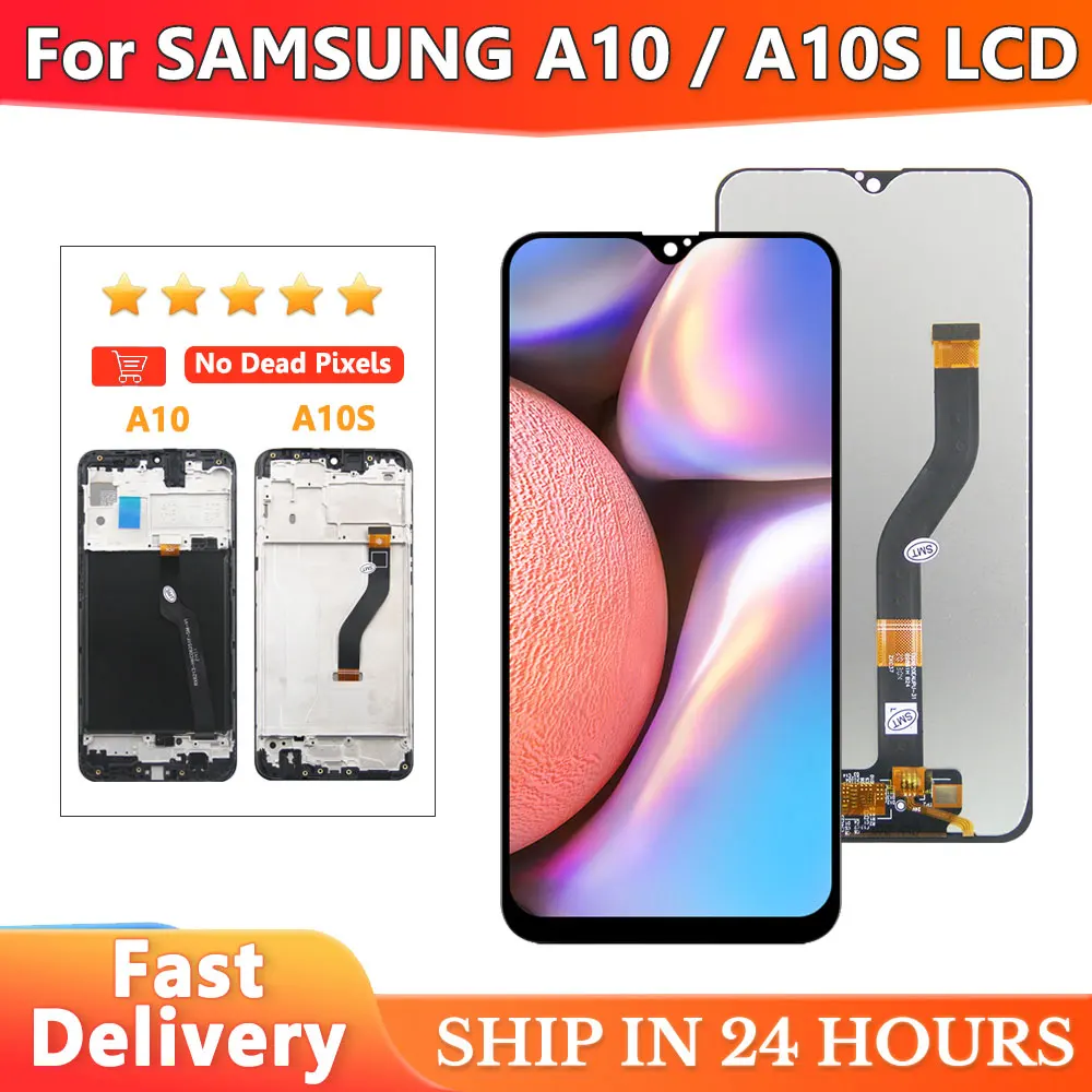 Протестированный экран A10S для Samsung A10 SM-A105F/DS A105FN/DS A105M/DS, ЖК-дисплей, сенсорный экран, дигитайзеры для Samsung A107F