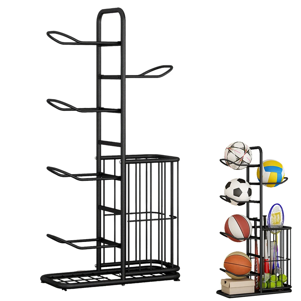 sports ball storage rack vertical design