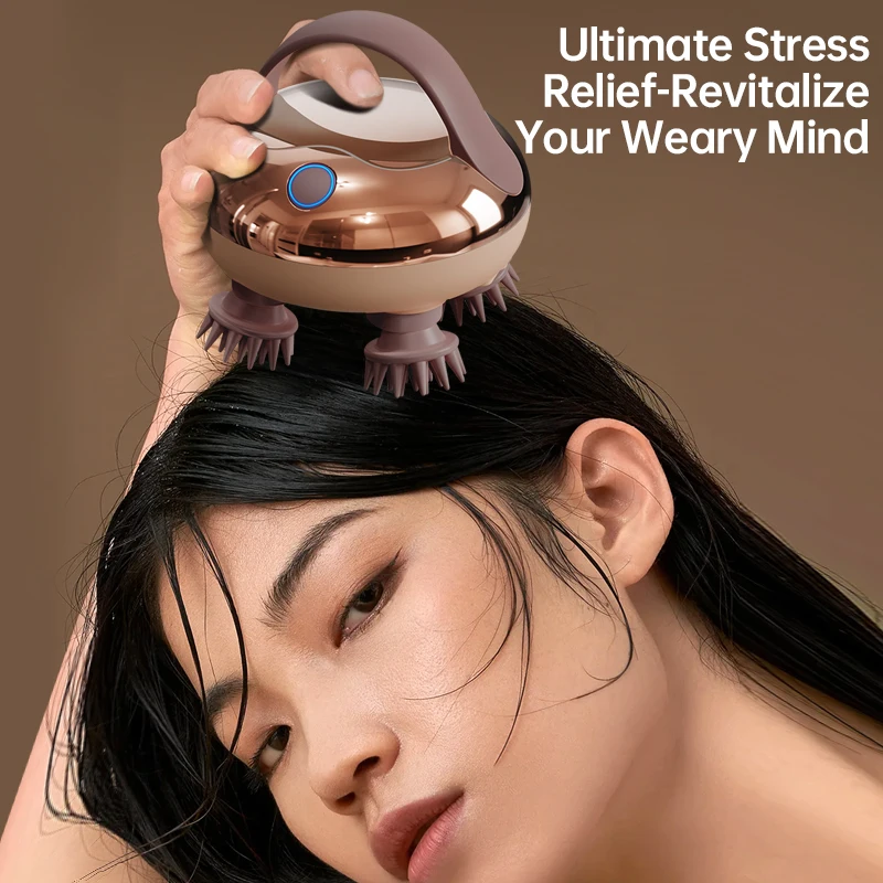 Waterproof Hand Held Massager for Relaxation and Hair Care