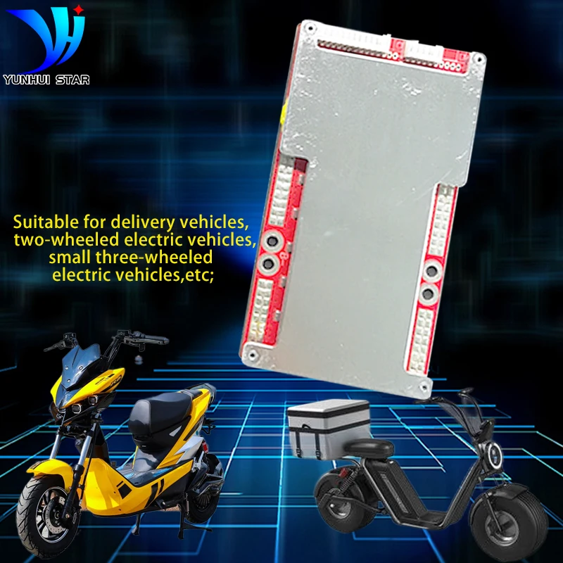 Bms-placa de Proteção de Bateria com Balanceamento para Duas Rodas Elétricas 13s 14s 16s 17s 20s 24s 48v 60v 72v 45a - Image 2