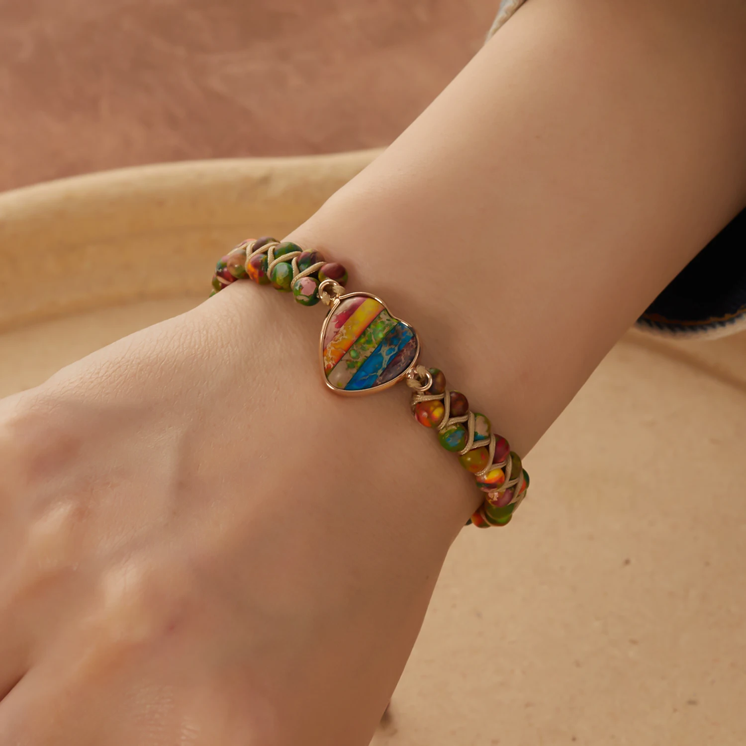 Bracciale in pietra naturale a doppio strato di nuova moda per donna uomo braccialetto yoga con perline curative chakra gioielli con ciondoli vintage unisex  36