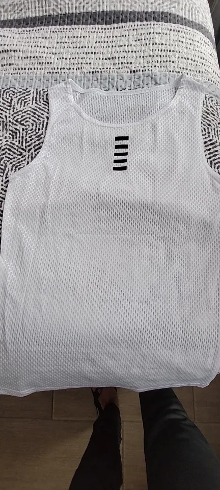 Cycling Base Layer Reflective Quick-Dry Comfort Vest White photo review