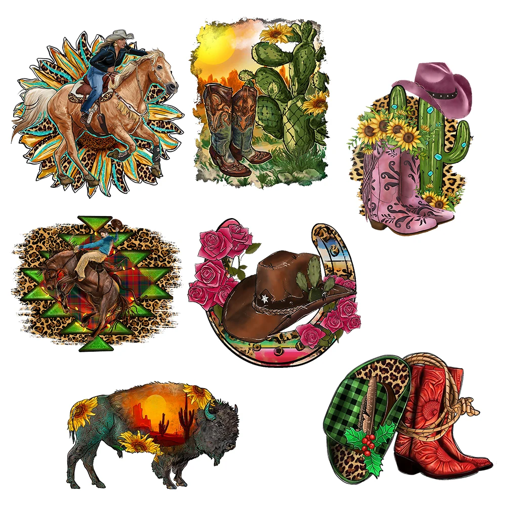 Cartoon IronOn Transfer For Clothing Patches DIY Washable TShirts