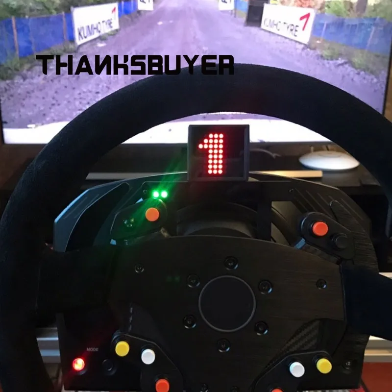 For Thrustmaster T300RS/GT 599 TSPC R383/P310 Steering Wheel Simracing Car  Game PC USB Speed Meter Light Digital LED Display